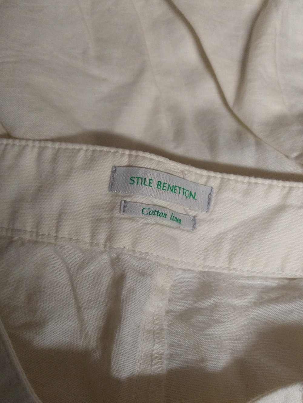 Linen/Cotton Shorts Stile Benetton